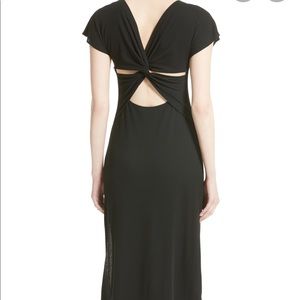 Theory Black Dress with Twist Back Sz P